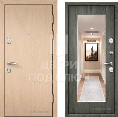 Уличная дверь с зеркалом ДПК-10579